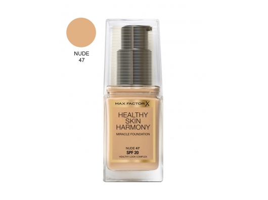 Zoom στο MAX FACTOR HEALTHY SKIN HARMONY MIRACLE FOUNDATION SPF20 47 NUDE