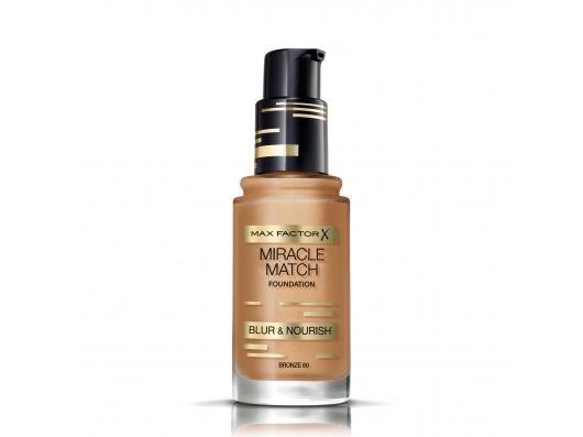 Zoom στο MAX FACTOR MIRACLE MATCH FOUNDATION BLUR & NOURISH BRONZE 80 30ml