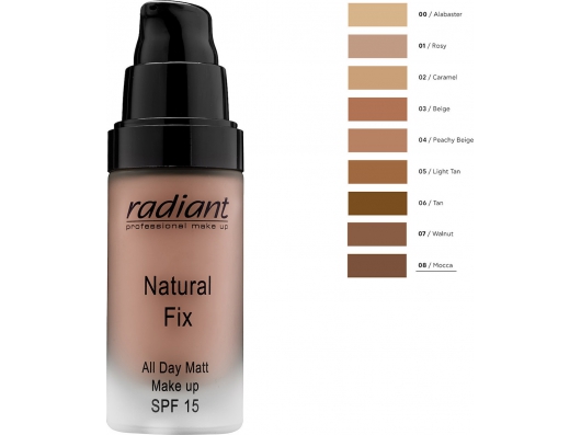 Zoom στο RADIANT NATURAL FIX ALL DAY MATT MAKE UP SPF 15 08-MOCCA 30ml