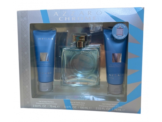 Zoom στο AZZARO CHROME EDT 100ml & 2x HAIR and BODY SHAMPOO 75ml (GIFT SET)