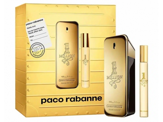 Zoom στο PACO RABANNE 1 MILLION TRAVEL DUO EDT 100ml & TRAVEL SPRAY 20ml (GIFT SET)